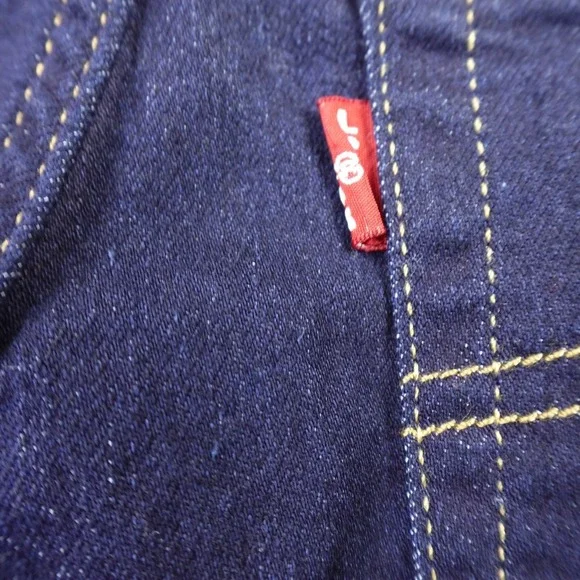 NEW Levis Jeans Womens 27 Blue Denim Pants 725 High Rise Boot Stretch Western - Picture 13 of 15